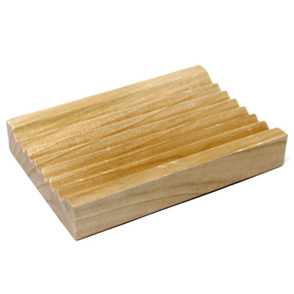 Jabonera clásica de caoba - Rectangular