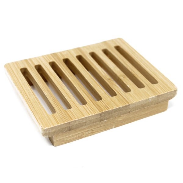 Jabonera de Caoba con Forma de Guijarros