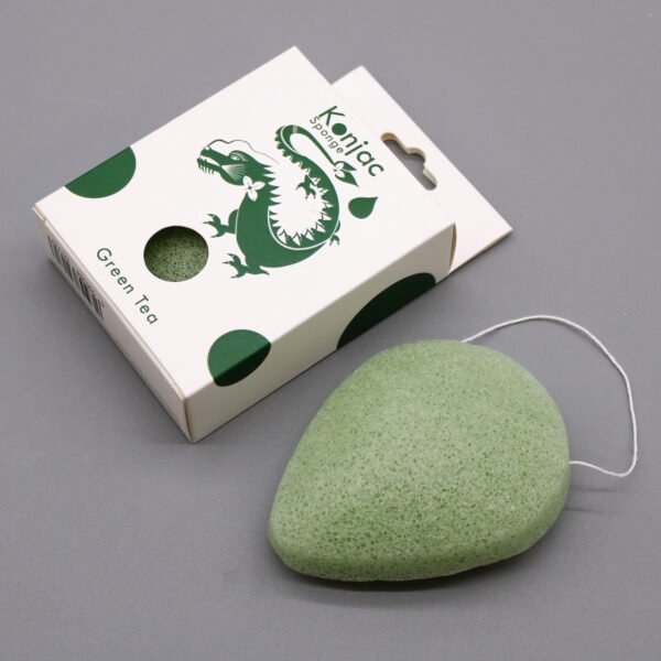 Esponja Facial Konjac - Té Verde - Protector - Imagen 2